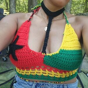 Cape Verdean Flag choker top